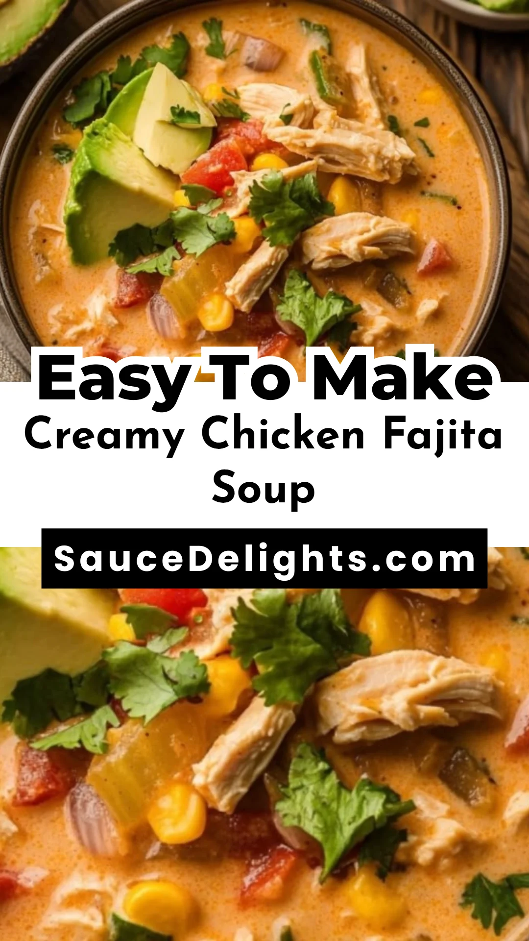 Creamy Chicken Fajita Soup