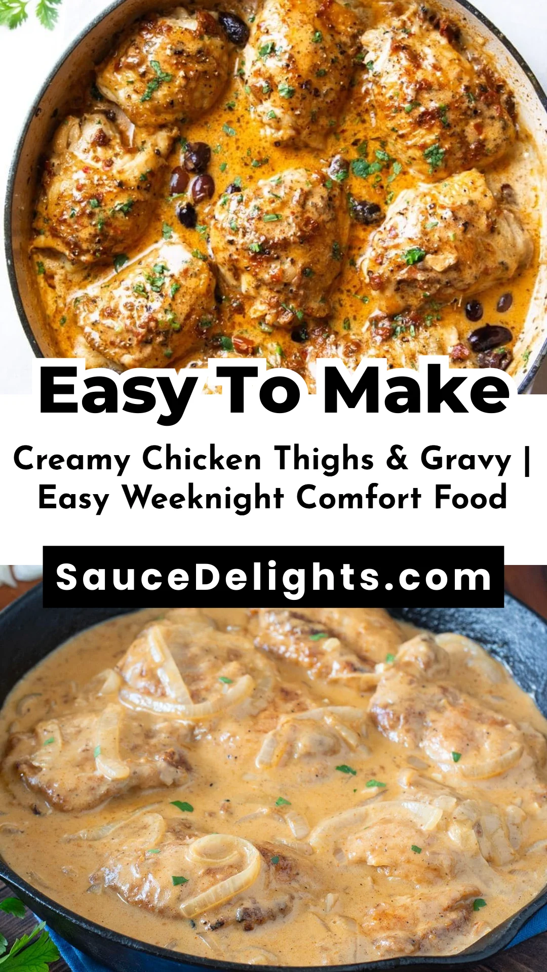 Creamy Chicken Thighs & Gravy | Easy Weeknight Comfort Food