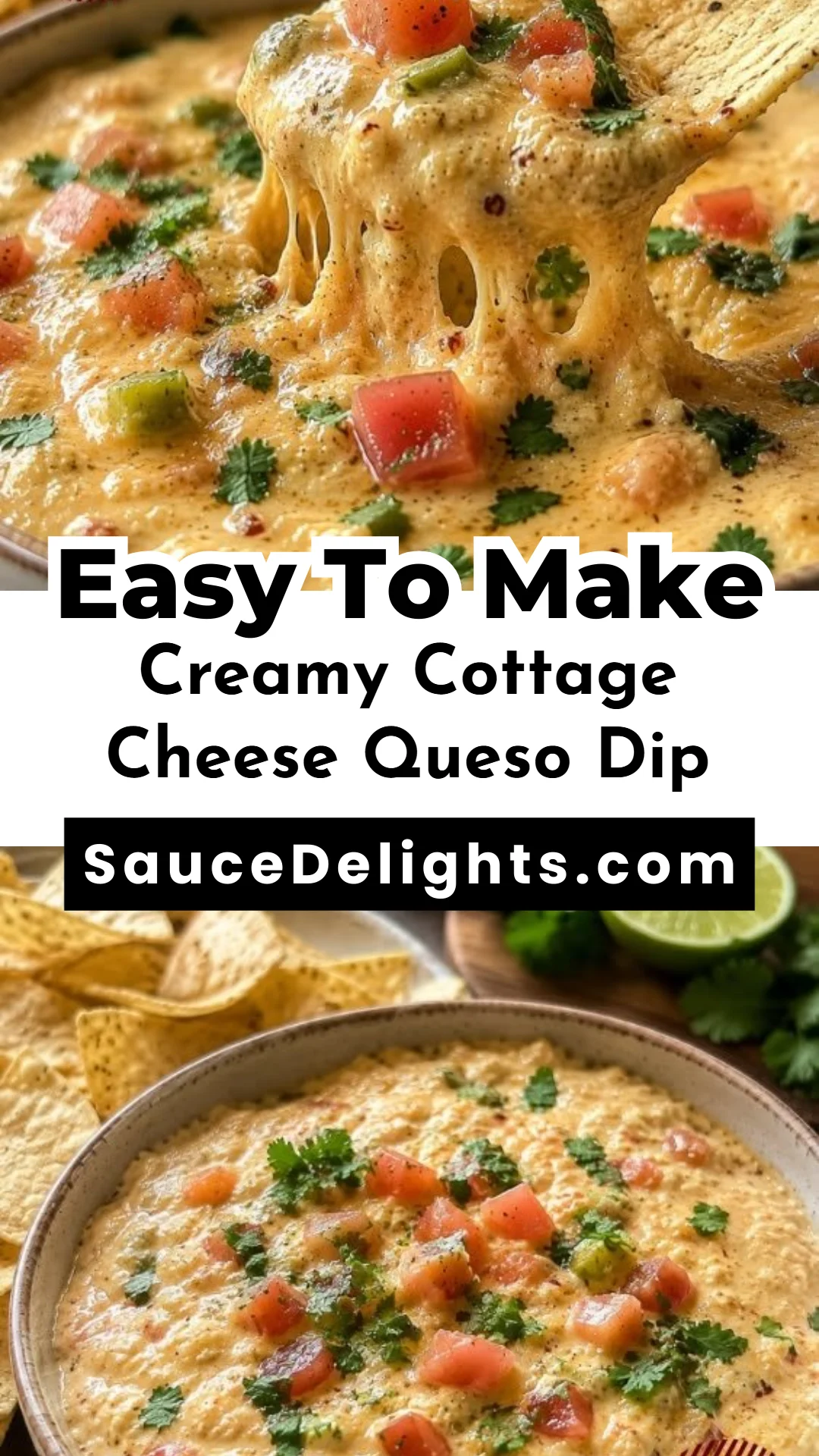 Creamy Cottage Cheese Queso Dip
