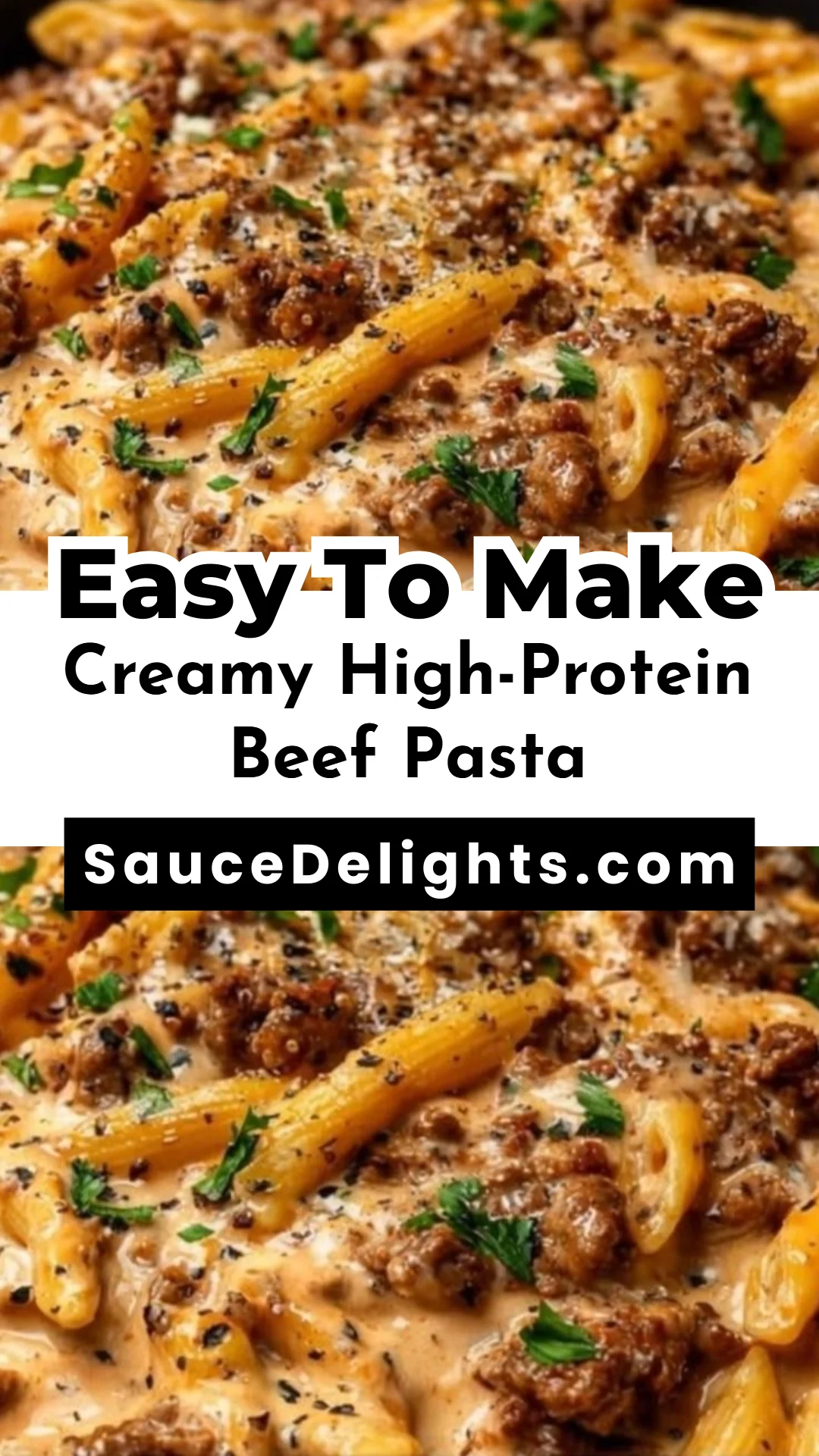 Creamy High-Protein Beef Pasta
