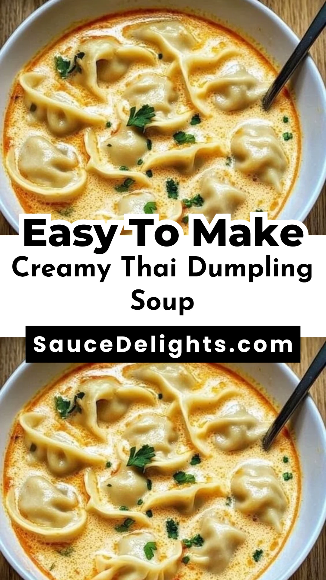 Creamy Thai Dumpling Soup