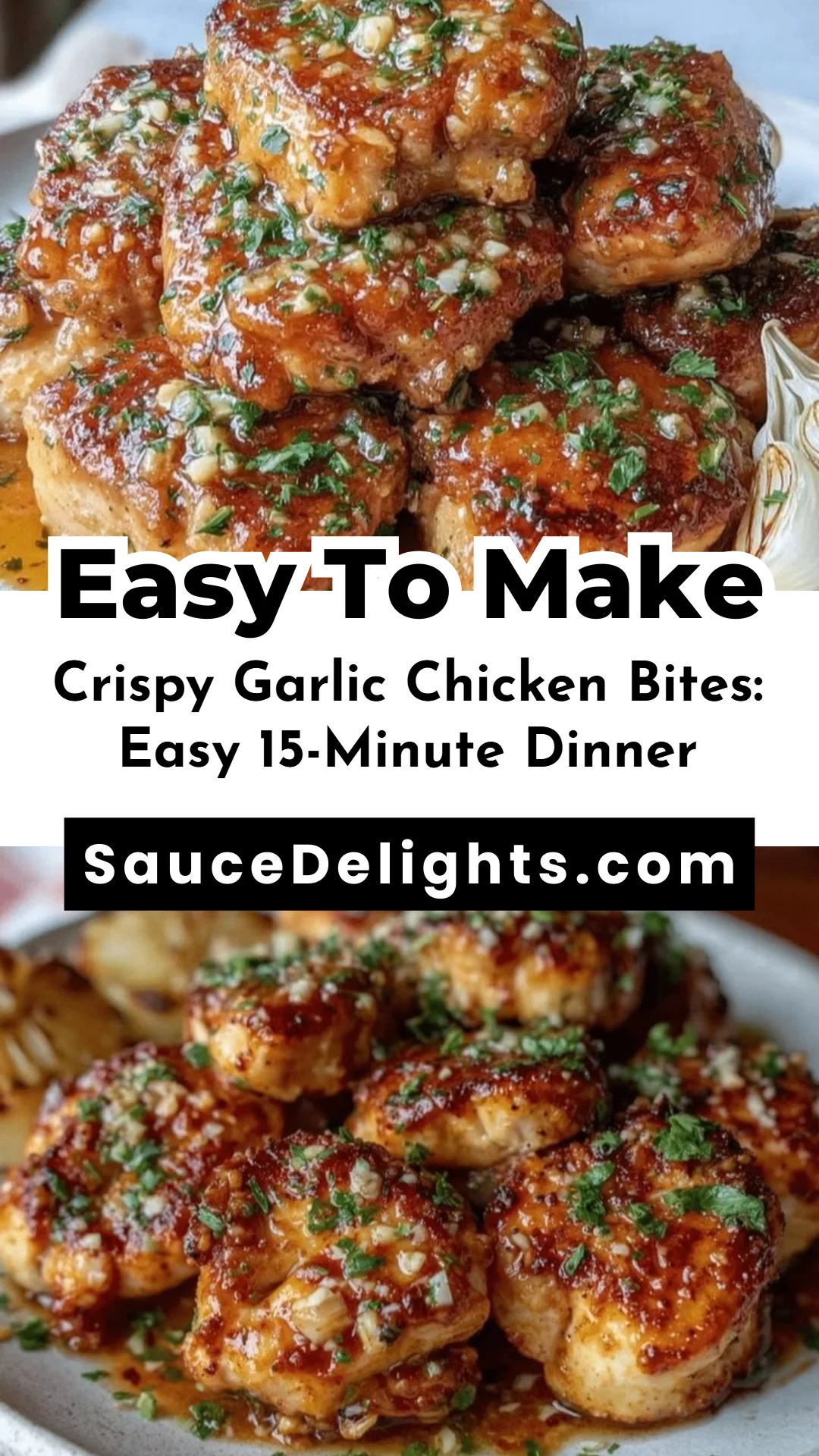 Crispy Garlic Chicken Bites: Easy 15-Minute Dinner