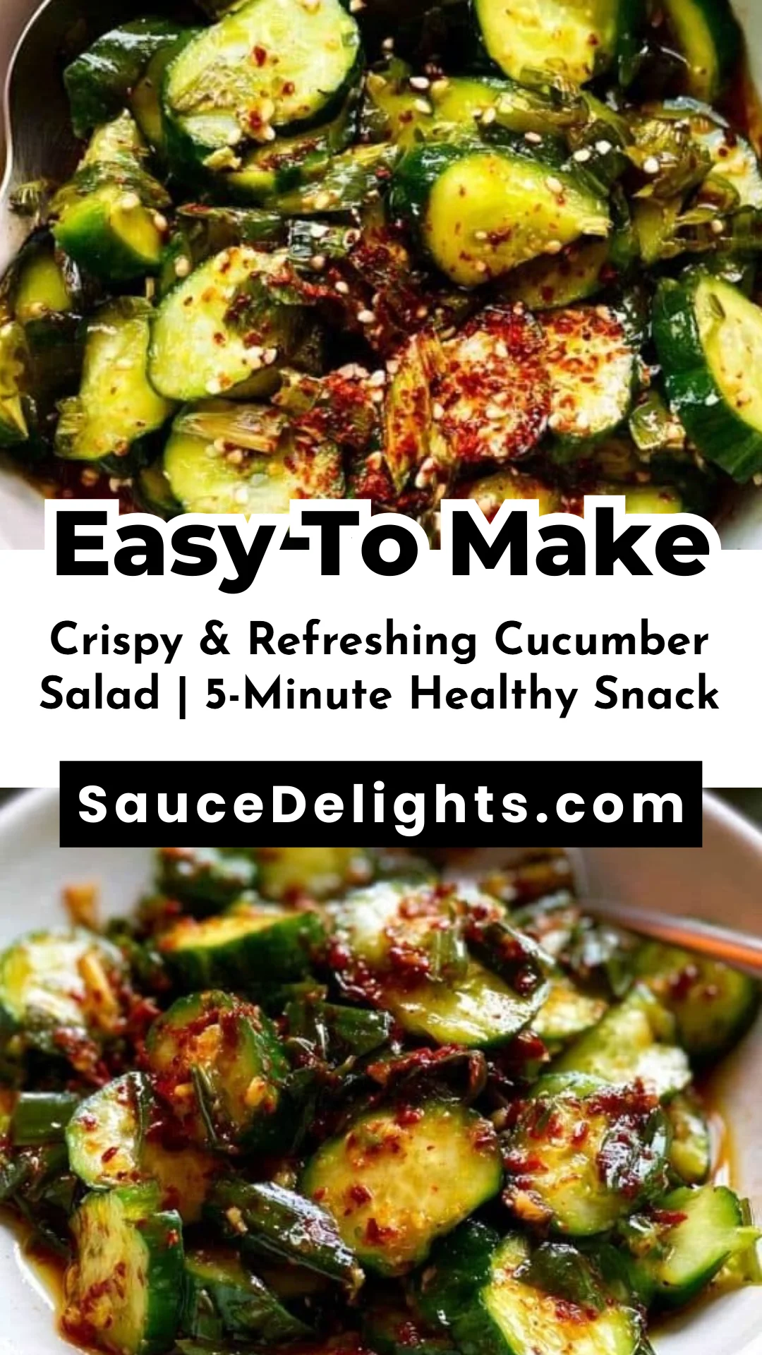 Crispy & Refreshing Cucumber Salad | 5-Minute Healthy Snack