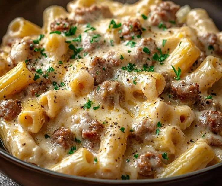 Does a Creamy Rigatoni with Italian Sausage Sound Like Your Next Dinner?