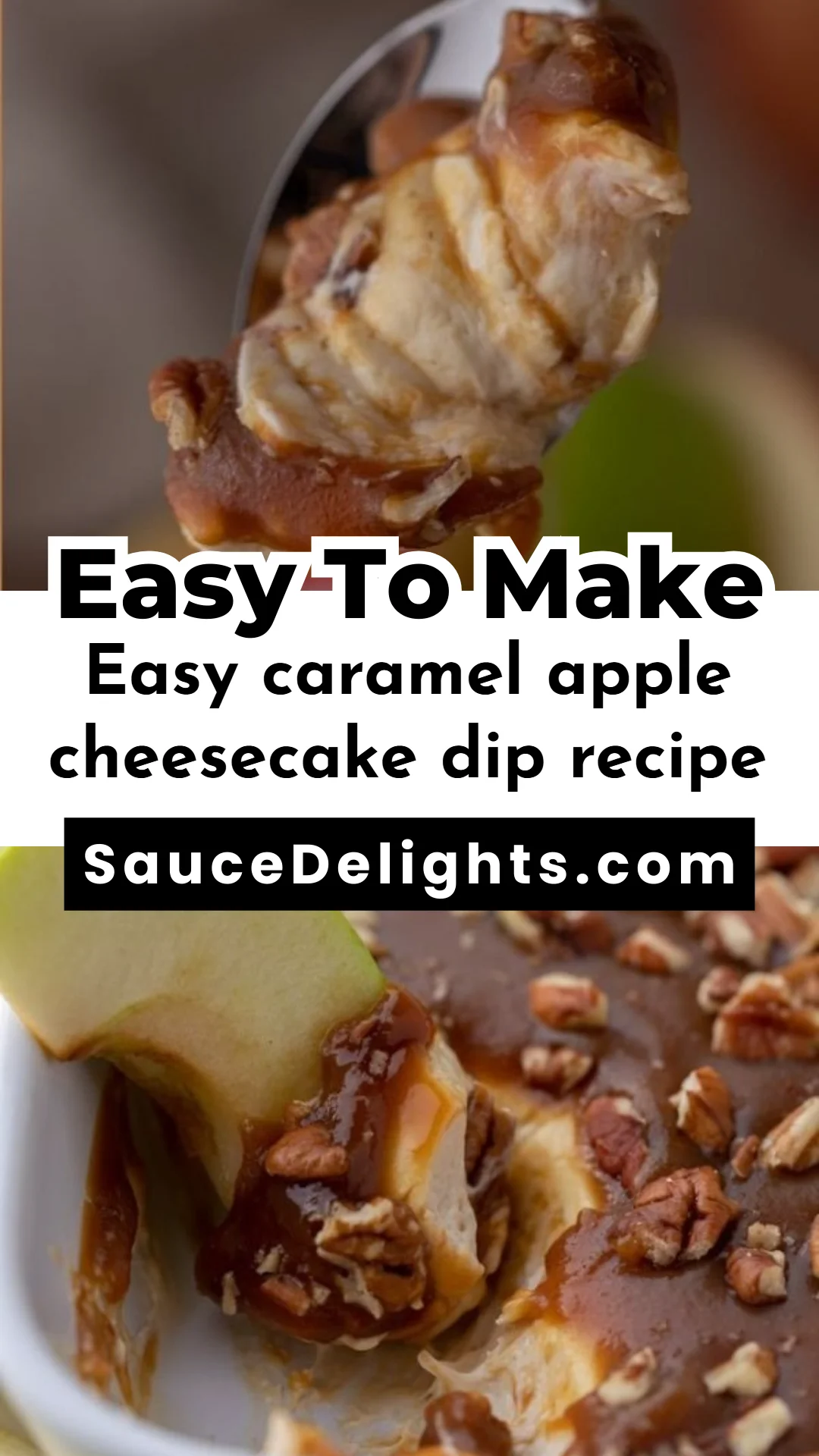 Easy caramel apple cheesecake dip recipe
