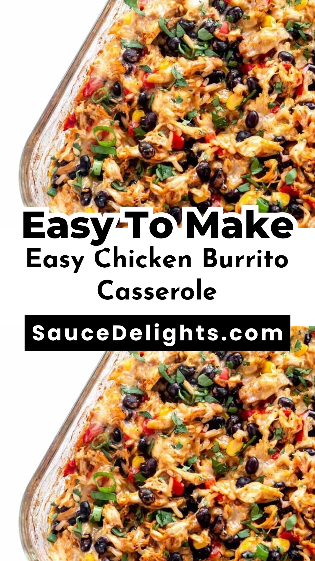 Easy Chicken Burrito Casserole