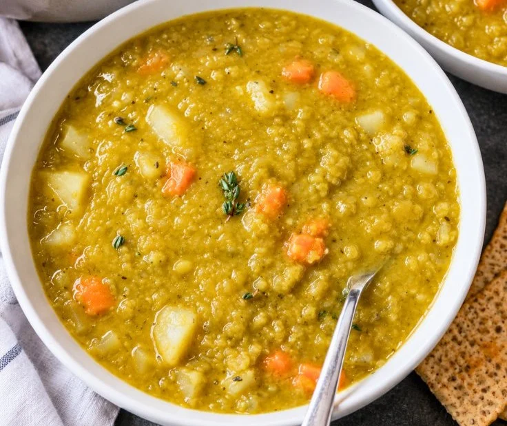 Easy Healthy Split Pea Soup | High-Protein Vegan Dinner