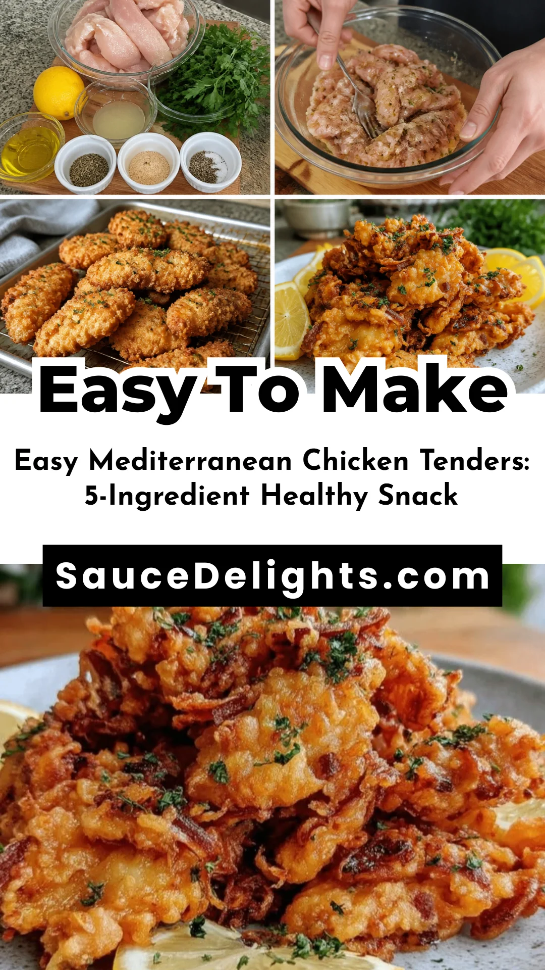 Easy Mediterranean Chicken Tenders: 5-Ingredient Healthy Snack