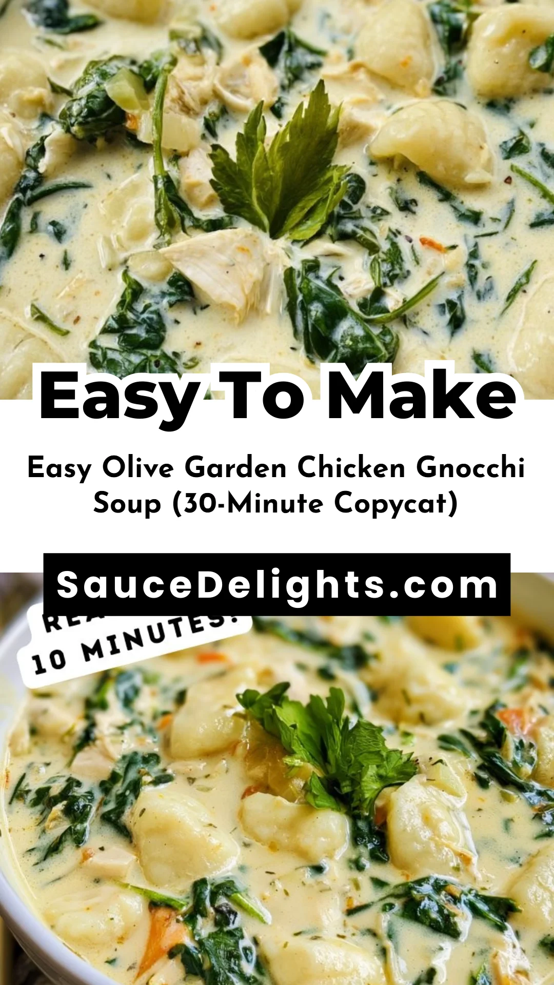 Easy Olive Garden Chicken Gnocchi Soup (30-Minute Copycat)