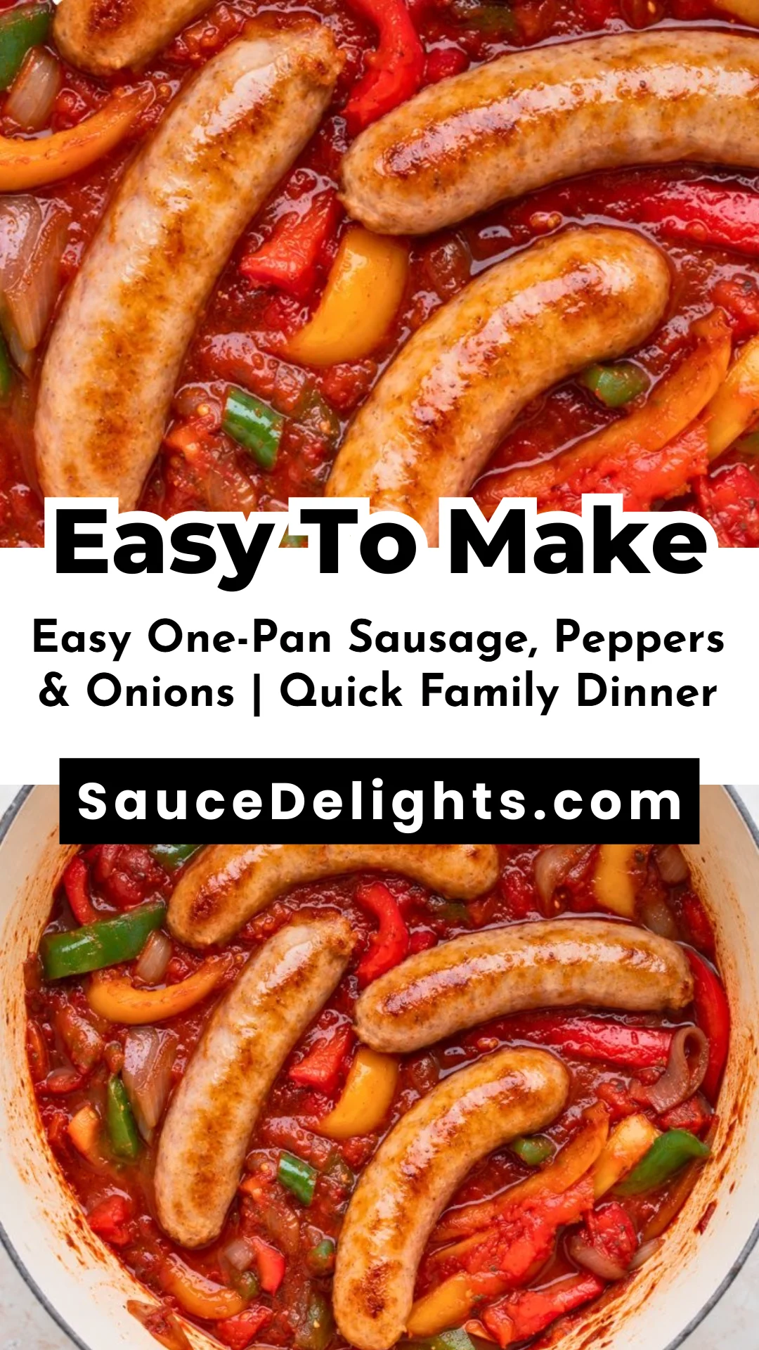 Easy One-Pan Sausage, Peppers & Onions | Quick Family Dinner