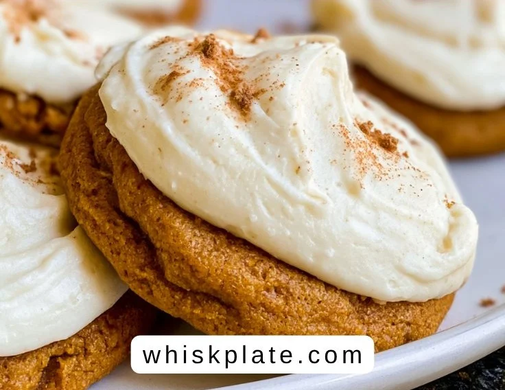 Easy Pumpkin Cookies with Cream Cheese Frosting | Fall Baking