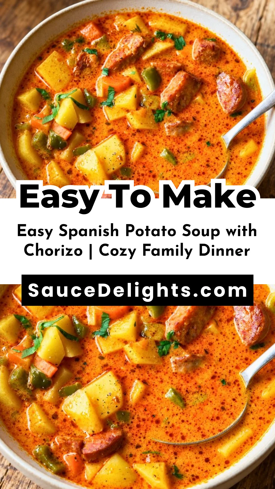 Easy Spanish Potato Soup with Chorizo | Cozy Family Dinner