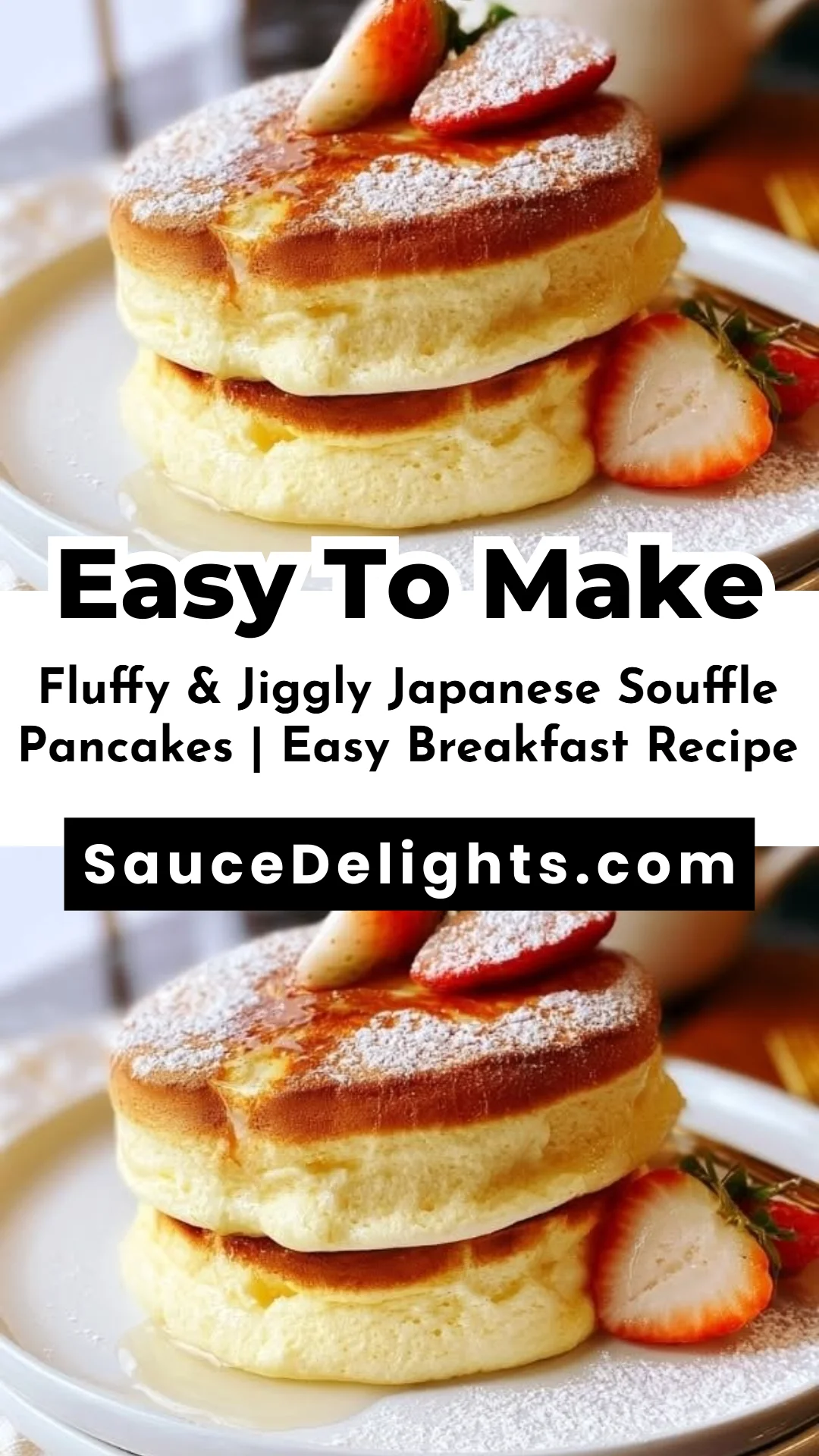 Fluffy & Jiggly Japanese Souffle Pancakes | Easy Breakfast Recipe