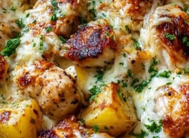 Garlic Parmesan Chicken and Potatoes