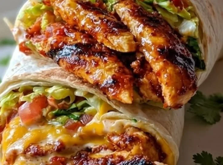 Grilled Chicken & Avocado Burritos