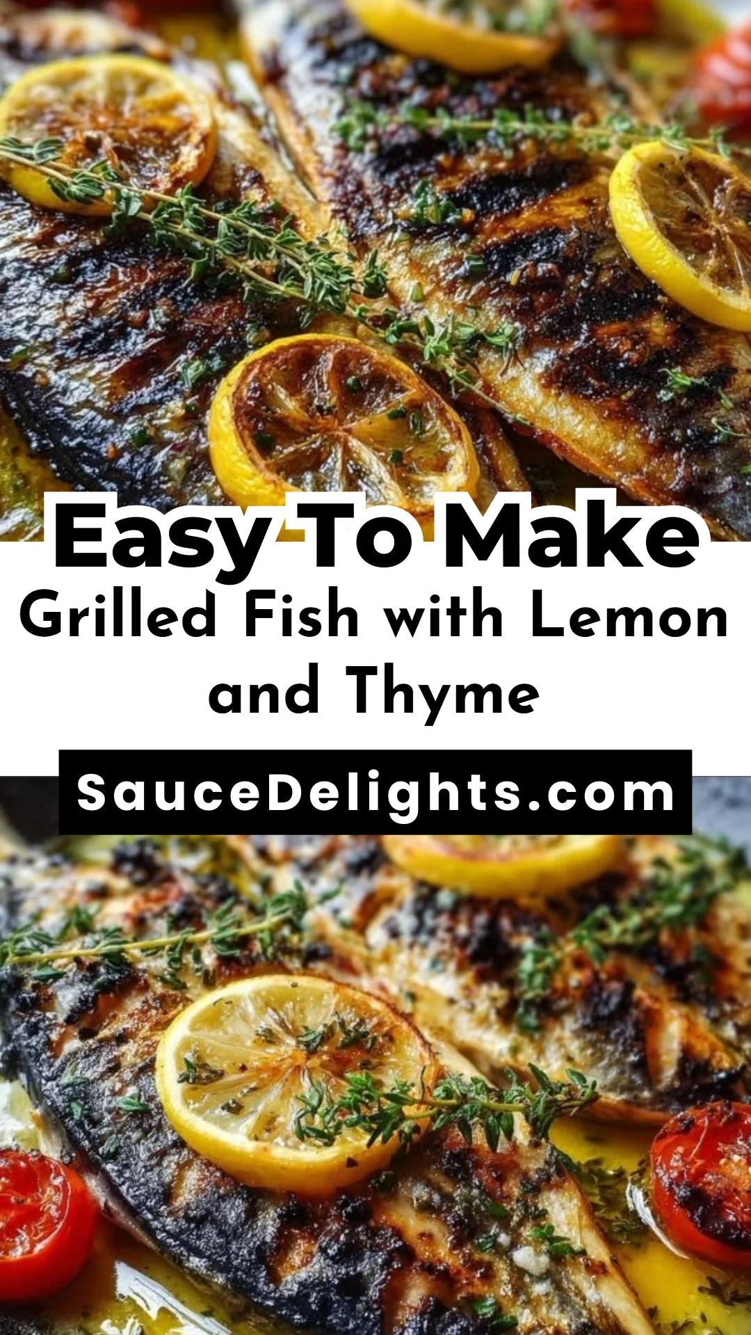 Grilled Fish with Lemon and Thyme