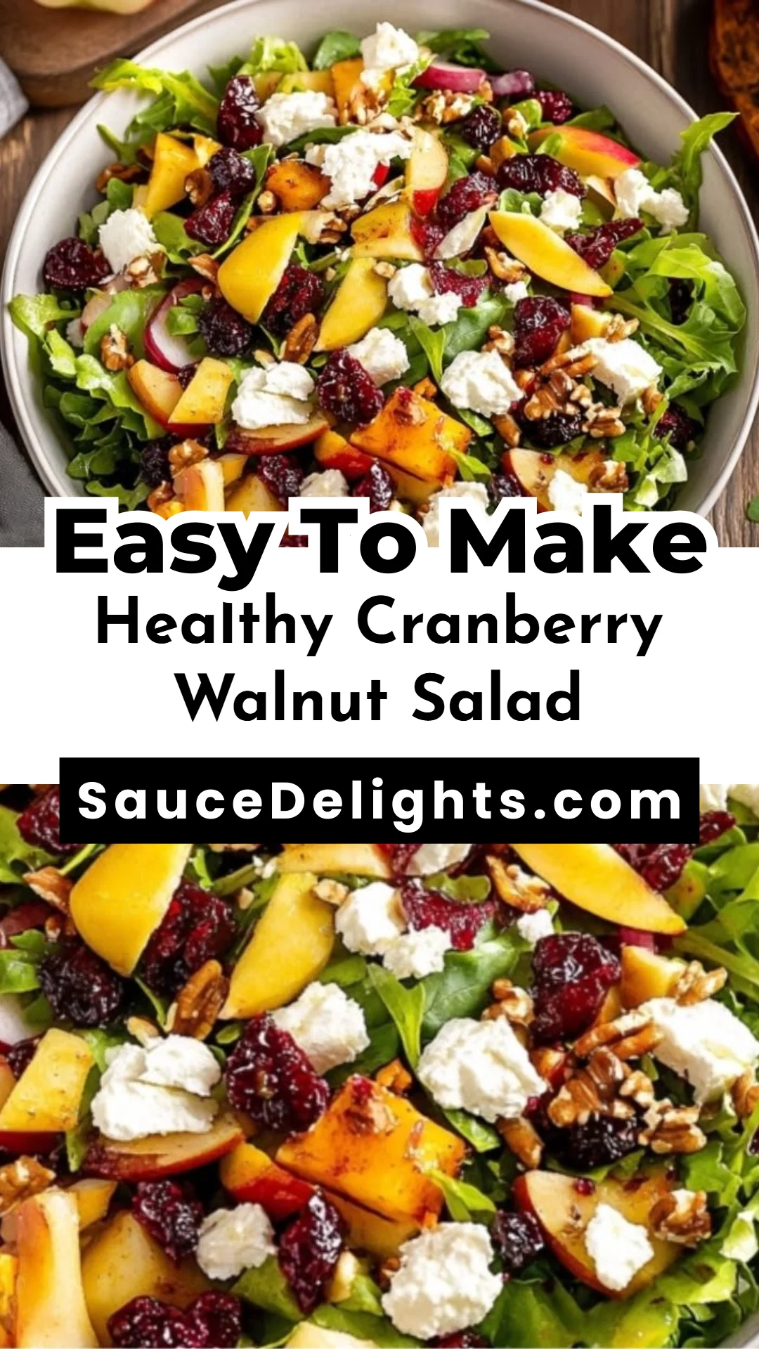 Healthy Cranberry Walnut Salad