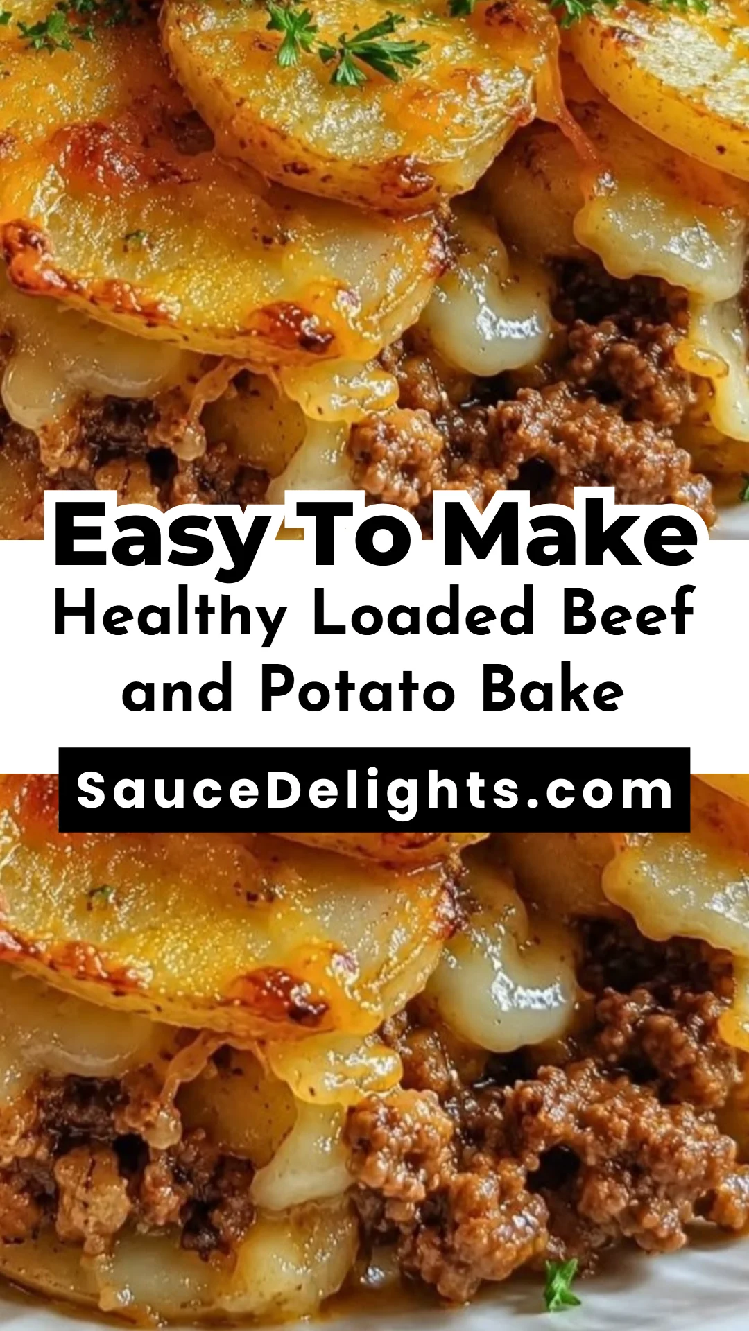 Healthy Loaded Beef and Potato Bake