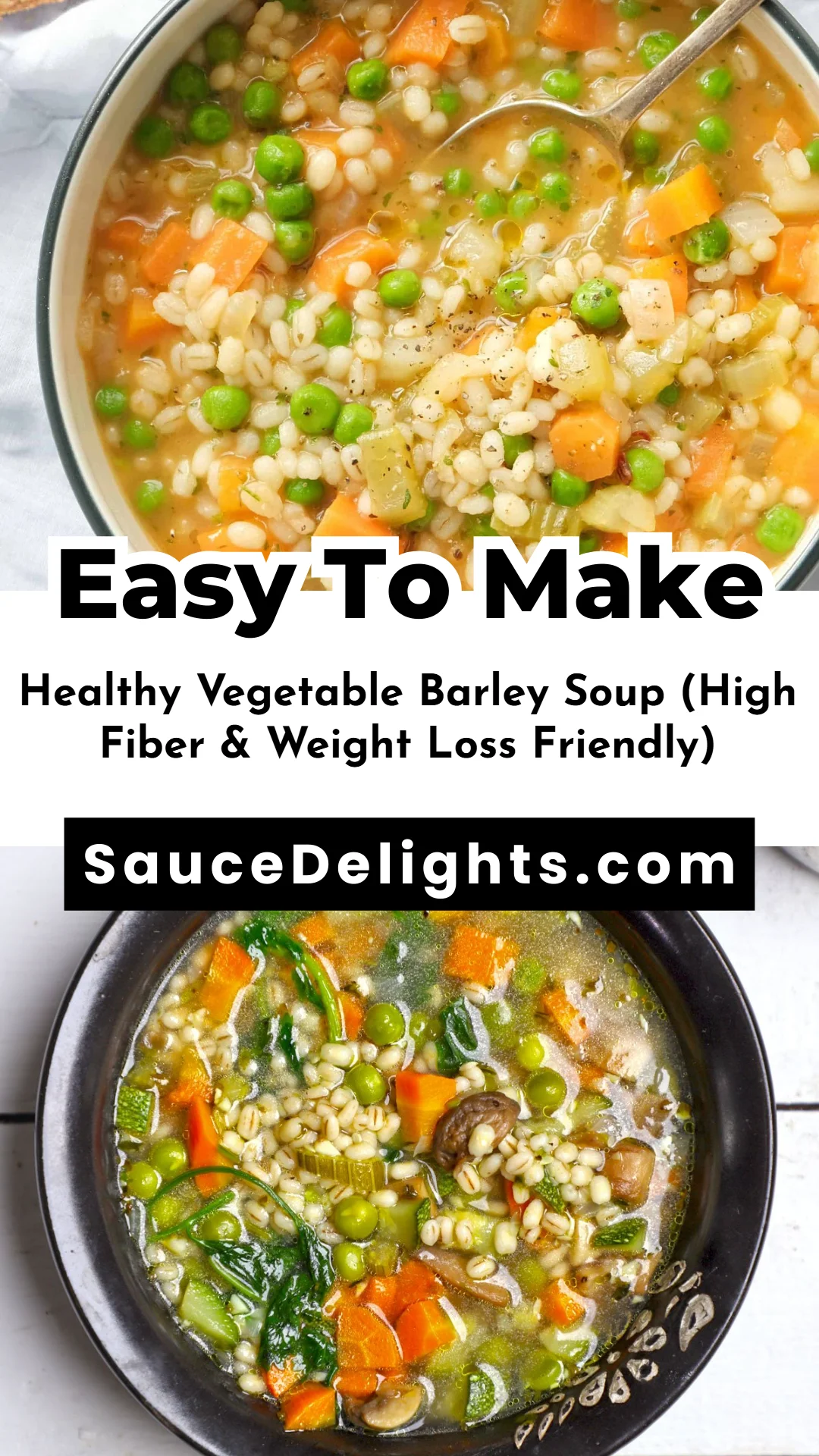 Healthy Vegetable Barley Soup (High Fiber & Weight Loss Friendly)