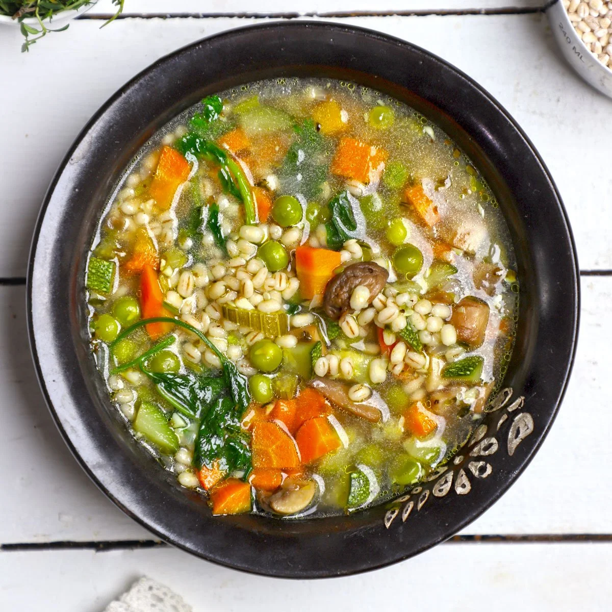Healthy Vegetable Barley Soup (High Fiber & Weight Loss Friendly)