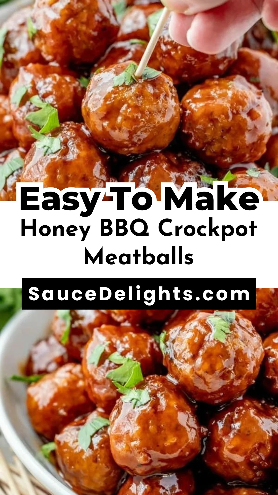 Honey BBQ Crockpot Meatballs