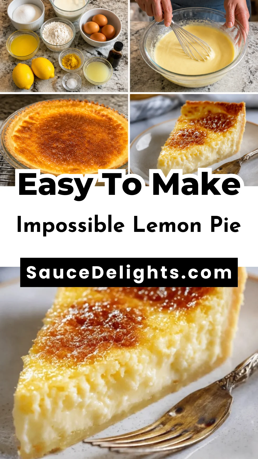 Impossible Lemon Pie