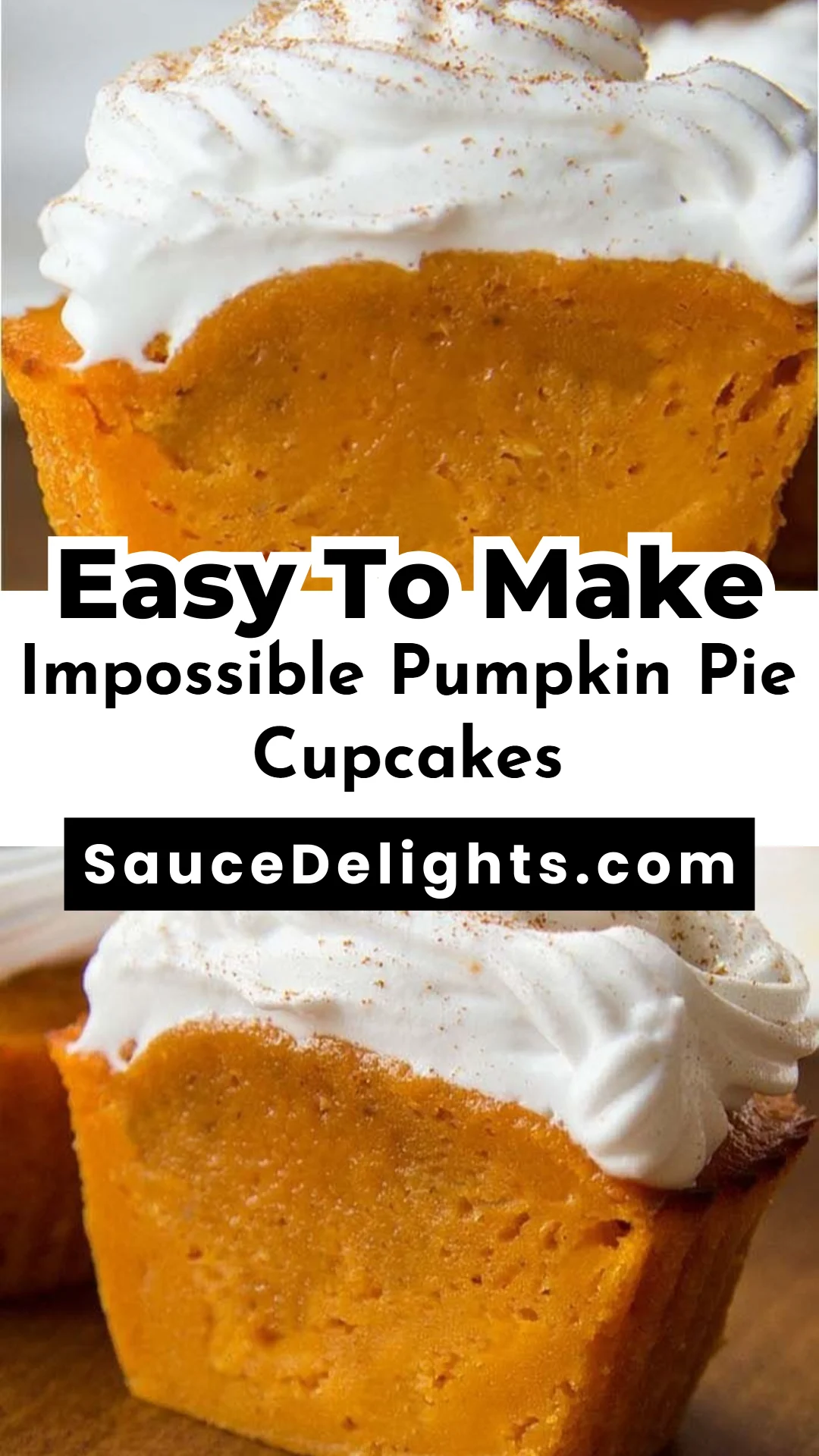 Impossible Pumpkin Pie Cupcakes