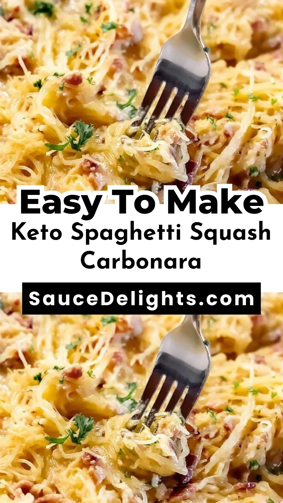 Keto Spaghetti Squash Carbonara