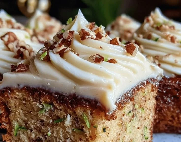 Moist Zucchini Cake with Brown Butter Cream Cheese Frosting