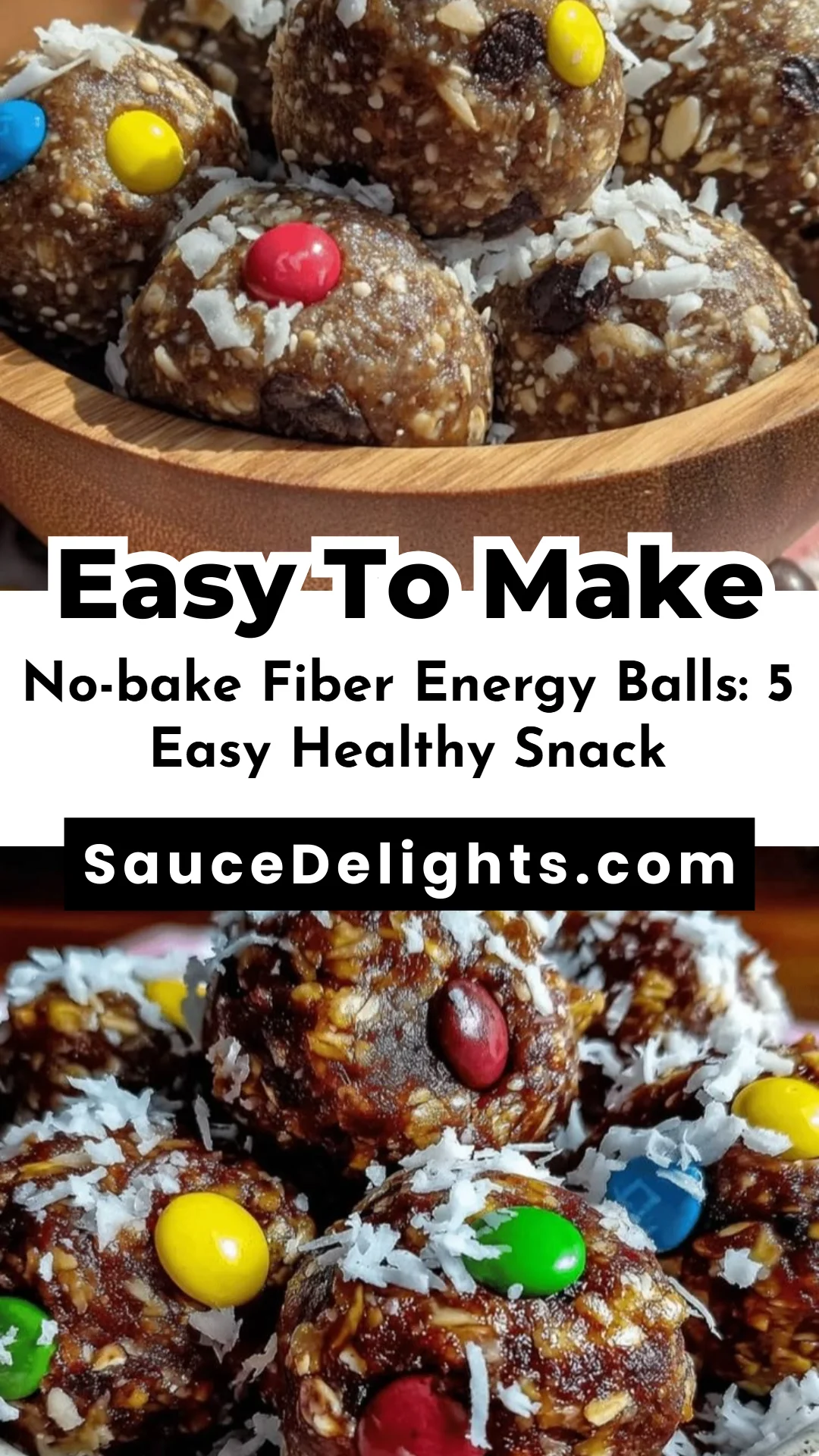 No-bake Fiber Energy Balls: 5 Easy Healthy Snack