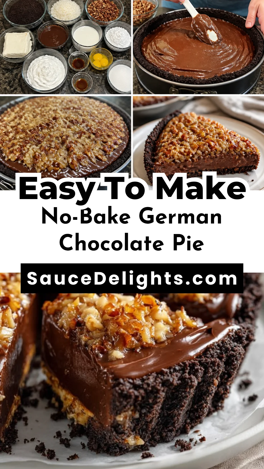 No-Bake German Chocolate Pie