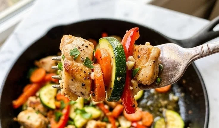 One Pan Chicken and Veggies