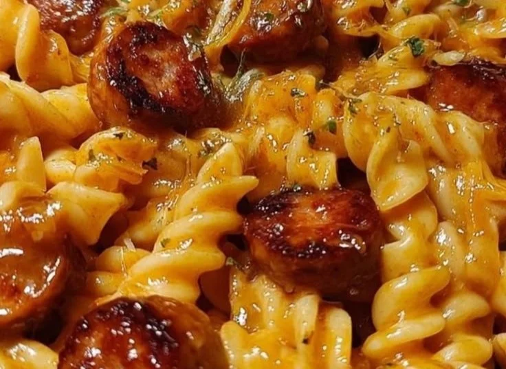 One-Pot Honey BBQ Sausage Pasta