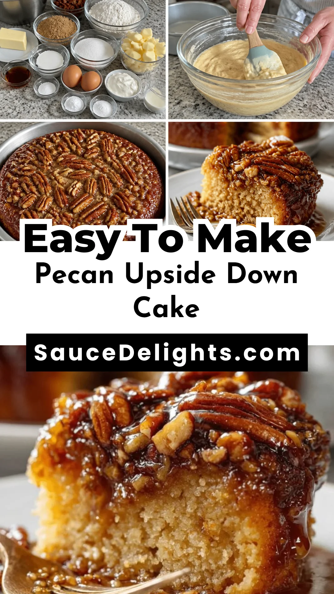 Pecan Upside Down Cake