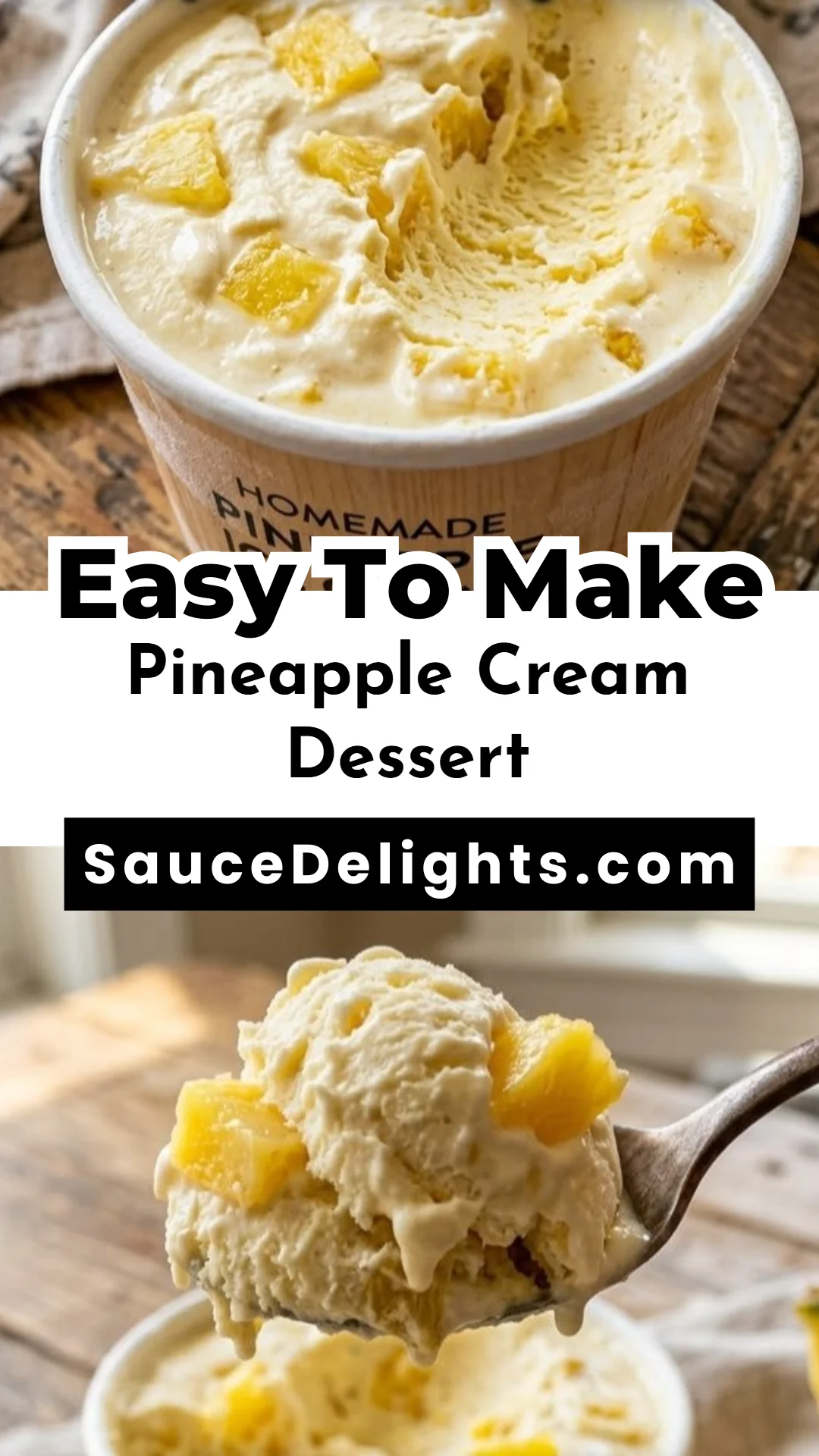 Pineapple Cream Dessert