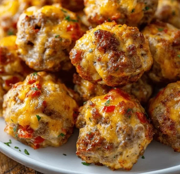 Rotel Cream Cheese Sausage Balls