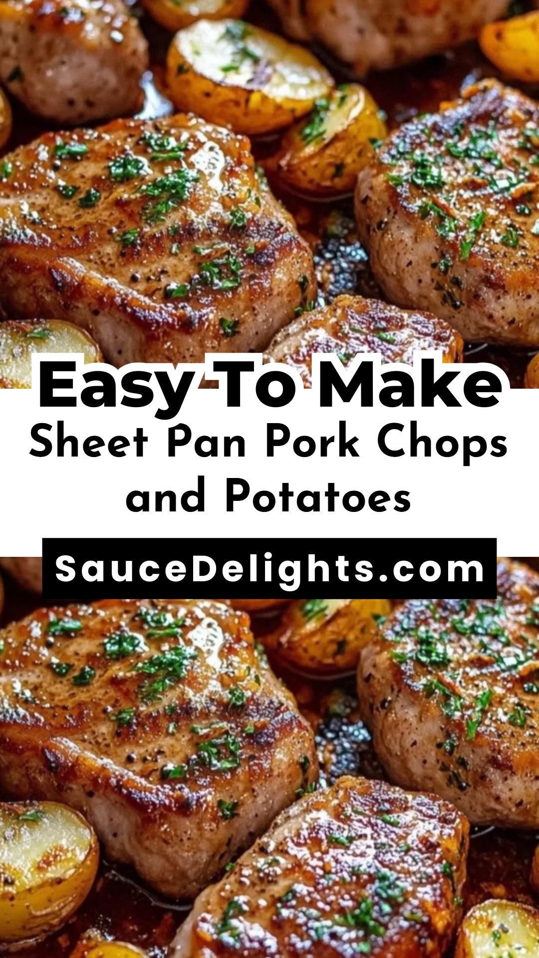 Sheet Pan Pork Chops and Potatoes