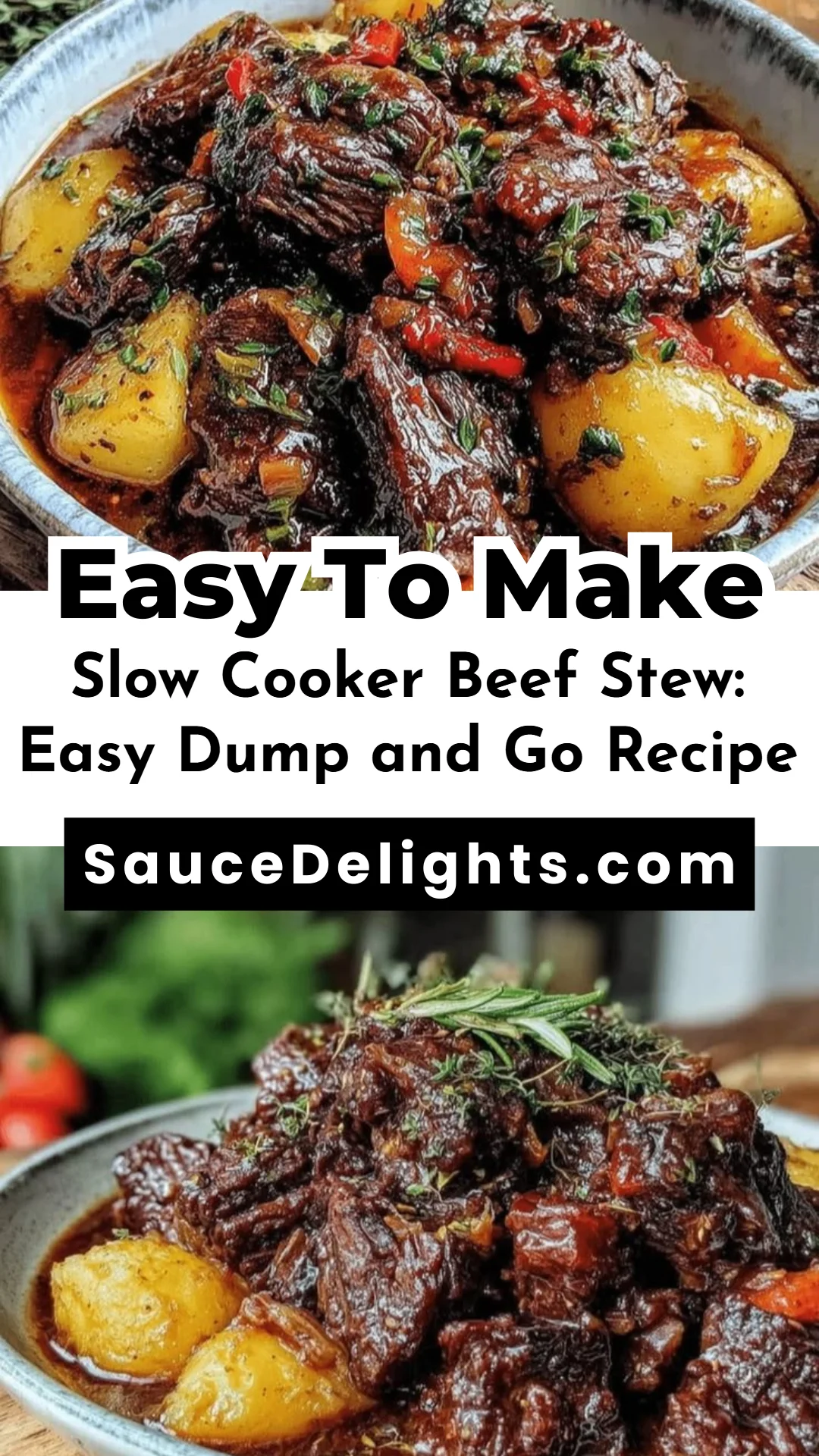 Slow Cooker Beef Stew: Easy Dump and Go Recipe