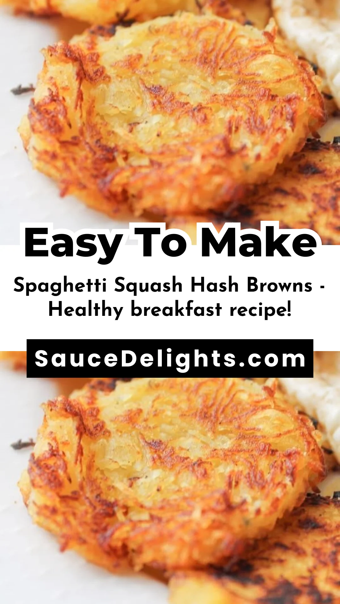 Spaghetti Squash Hash Browns - Healthy breakfast recipe!