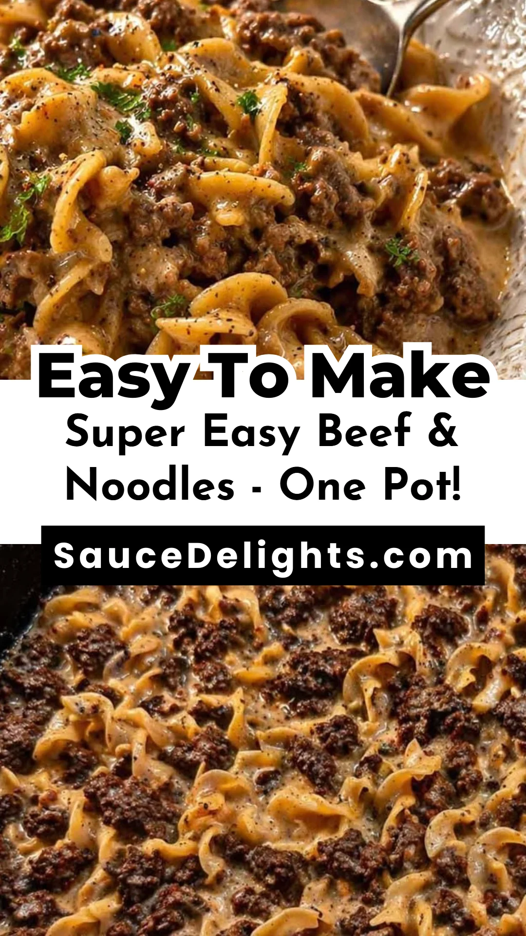 Super Easy Beef & Noodles - One Pot!